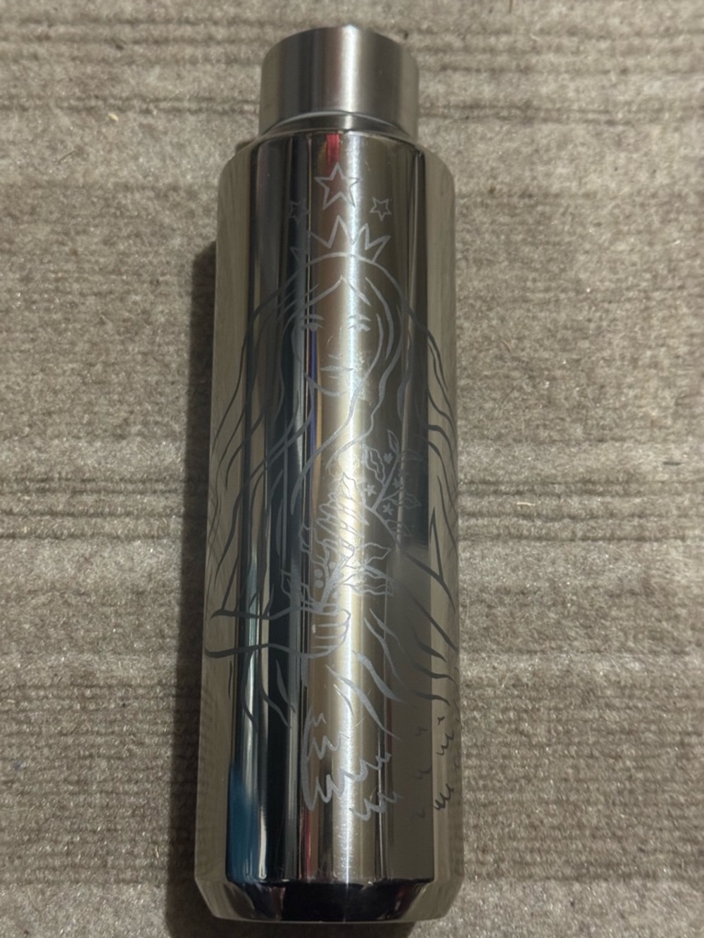 Starbucks Silver Stainless Steel Siren Water Bottle